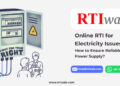 Online RTI for Electricity