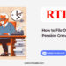 RTI for Pension