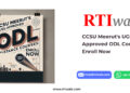 CCSU Meerut's UGC-Approved ODL Courses_ Enroll Now by RTIwala