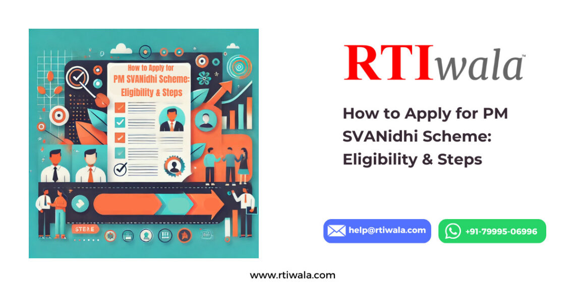 How to Apply for PM SVANidhi Scheme by RTIwala