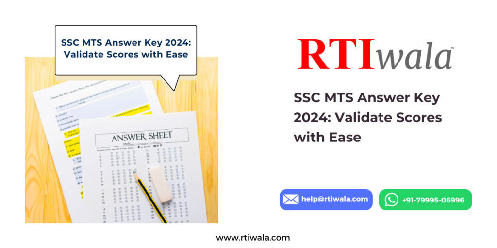 SSC MTS Answer Key 2024_ Validate Scores with Ease by RTIwala