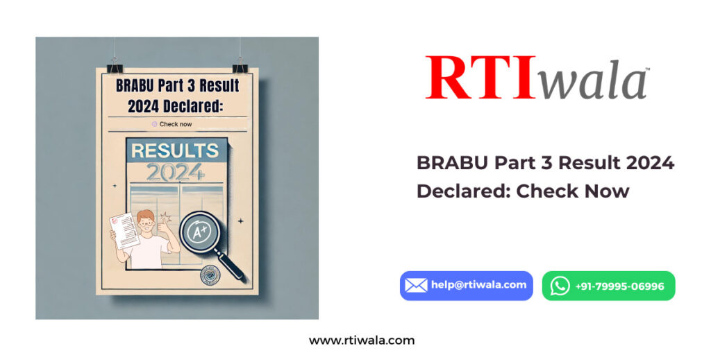 BRABU Part 3 Result 2024 Declared Check Now by RTIwala