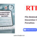 File Belated ITR Before December 31, 2024 Avoid Penalties by RTIwala