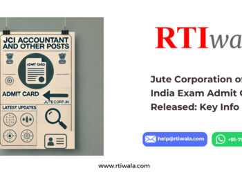 Jute Corporation of India Exam Admit Card Released_ Key Info buy RTIwala