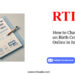 How to Change Name on Birth Certificate Online in India by RTIwala