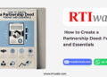 How to Create a Partnership Deed: Format and Essentials by RTIwala