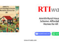 Amrith Rural Housing Scheme: Affordable Homes for All by RTIwala