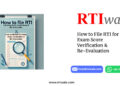 How to File RTI for Exam Score Verification & Re-Evaluation by RTIwala
