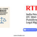 India Penal Code IPC 1860 Crime, Punishment & Legal Rights by RTIwala