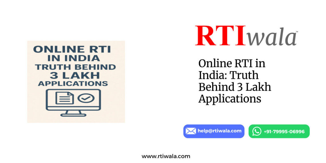 Online RTI in India: Truth Behind 3 Lakh Applications by RTIwala