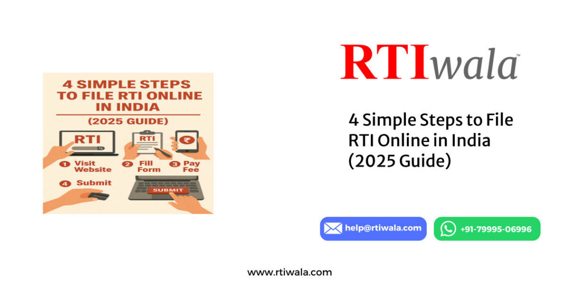 4 Simple Steps to File RTI Online in India (2025 Guide) by RTIwala