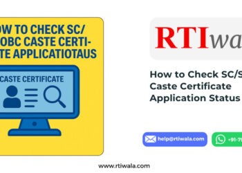 How to Check SC/ST/OBC Caste Certificate Application Status by RTIwala
