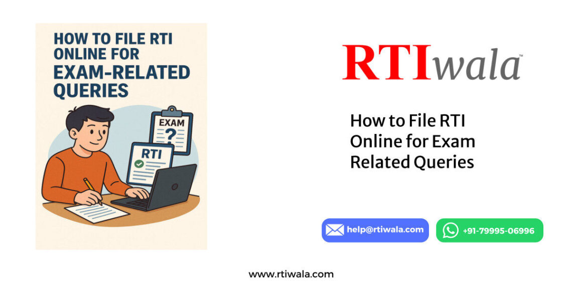 How to File RTI Online for Exam Related Queries by RTIwala team