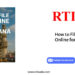 How to File RTI Online for Telangana by RTIwala team