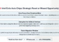 🧠 Intel Exits Auto Chips: Strategic Reset or Missed Opportunity?