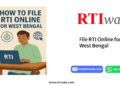 File RTI Online for West Bengal by RTIwala team