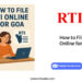 How to File RTI Online for Goa by RTIwala team