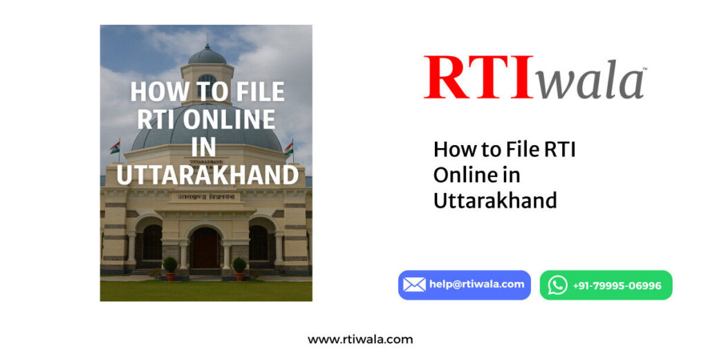 How to File RTI Online in Uttarakhand by RTIwala team