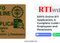 EPFO Online RTI Application