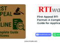 First Appeal RTI Format