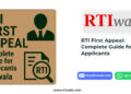 RTI First Appeal