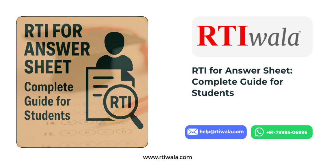 RTI for answer sheet