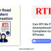 RTI for Road Accident Compensation