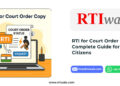RTI for Court Order Copy