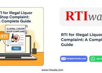 RTI for illegal liquor shop complaint