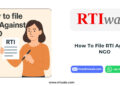 How To File RTI Against NGO