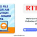 How to File RTI for Air Pollution Control Board Data