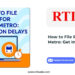 How to File RTI for Delhi Metro