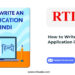 How to Write an RTI Application in Hindi