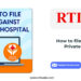 How to file RTI Against Private Hospital