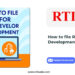 How to File RTI for Area Development
