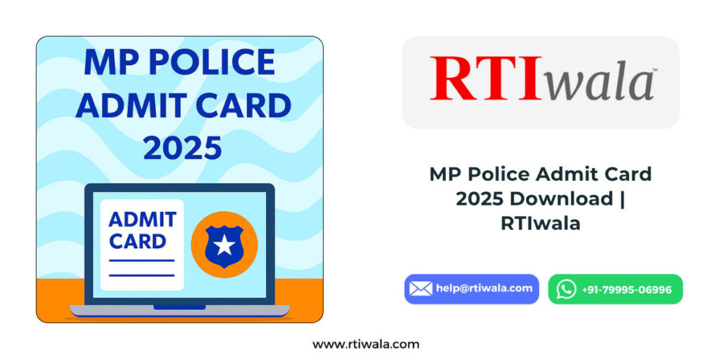 MP Police Admit Card 2025 Download