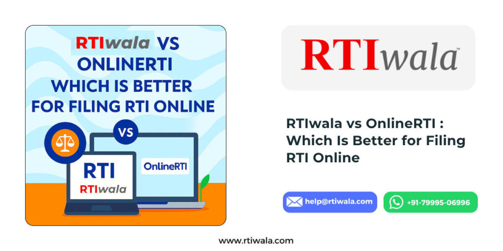 RTIwala vs OnlineRTI : Which Is Better for Filing RTI Online