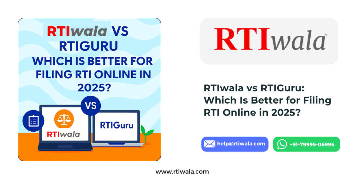 RTIwala vs RTIGuru: Which Is Better for Filing RTI Online in 2025?