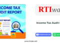 Income Tax Audit Report