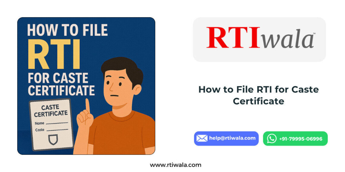 How to File RTI for Caste Certificate