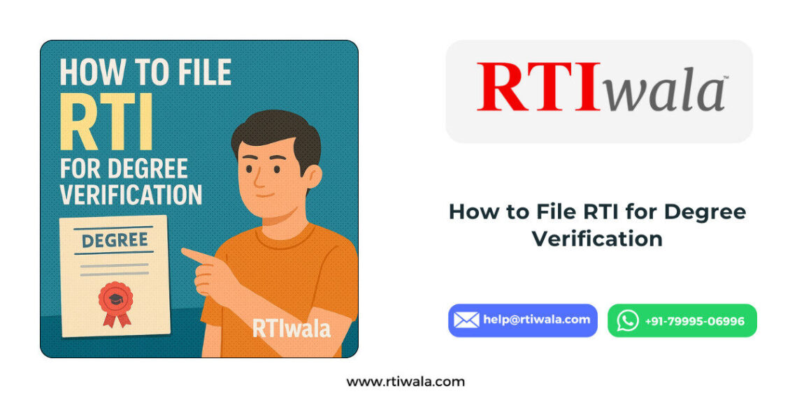 How to File RTI for Degree Verification