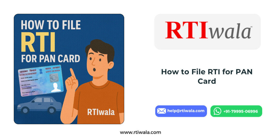 How to File RTI for PAN Card