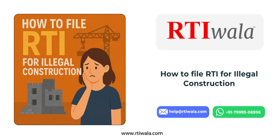 How to file RTI for Illegal Construction