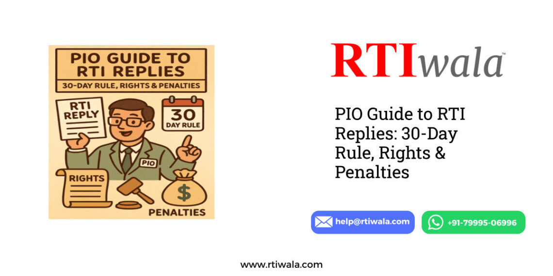 PIO Guide to RTI Replies: 30-Day Rule, Rights & Penalties by RTIwala