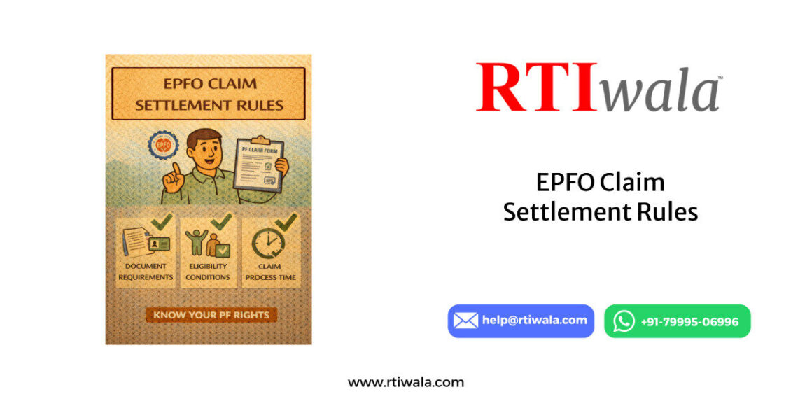 EPFO Claim Settlement Rules By RTIwala