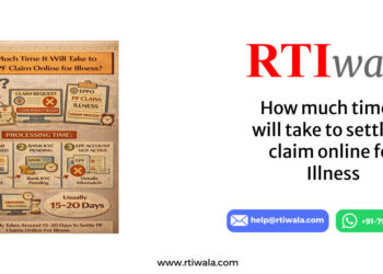 How much time it will take to settle pf claim online for Illness by RTIwala