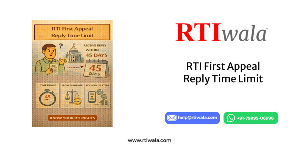 RTI First Appeal Reply Time Limit by RTIwala