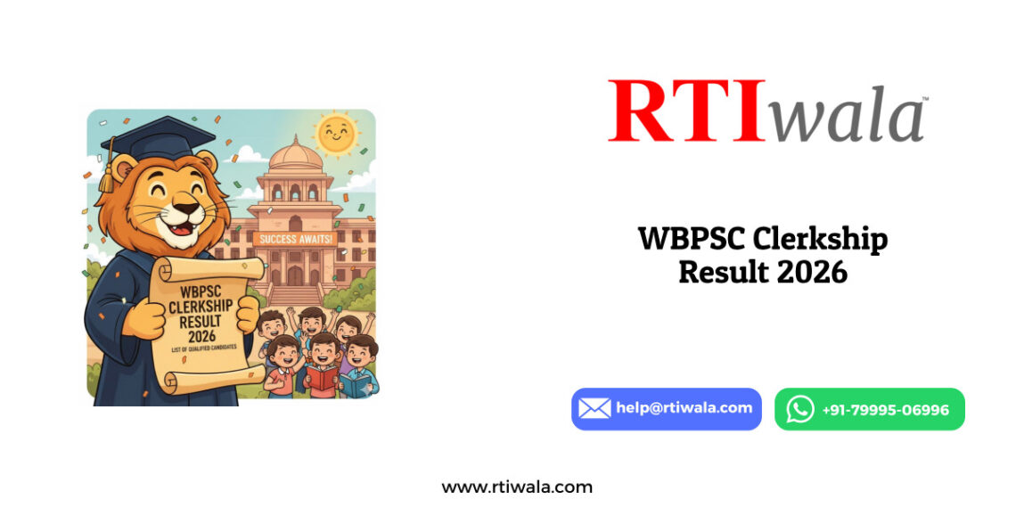 WBPSC Clerkship Result 2026 by RTIwala