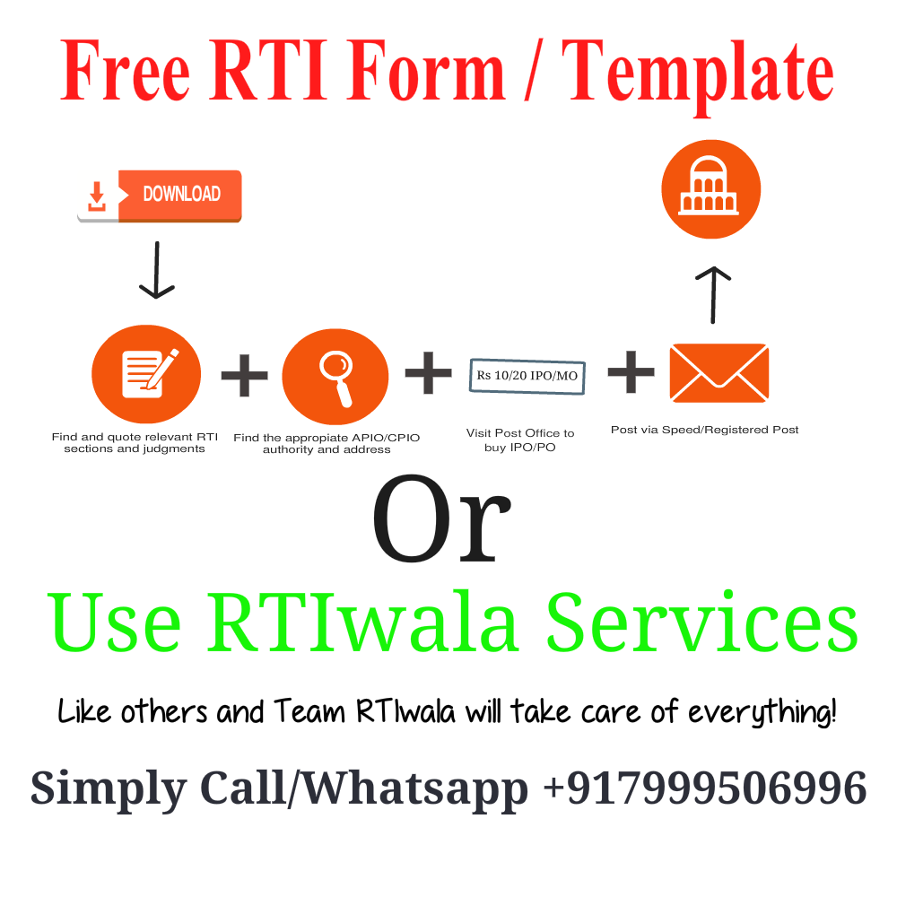 Download Free RTI Form or RTI Template [PDF]