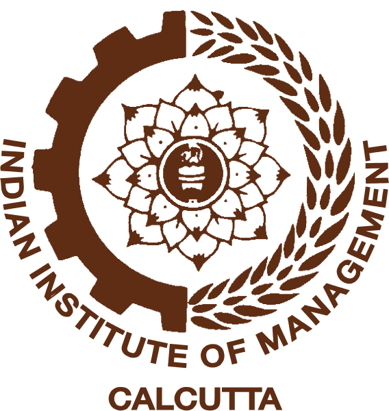 The Indian Institute of Management Calcutta logo, with RTI details.
